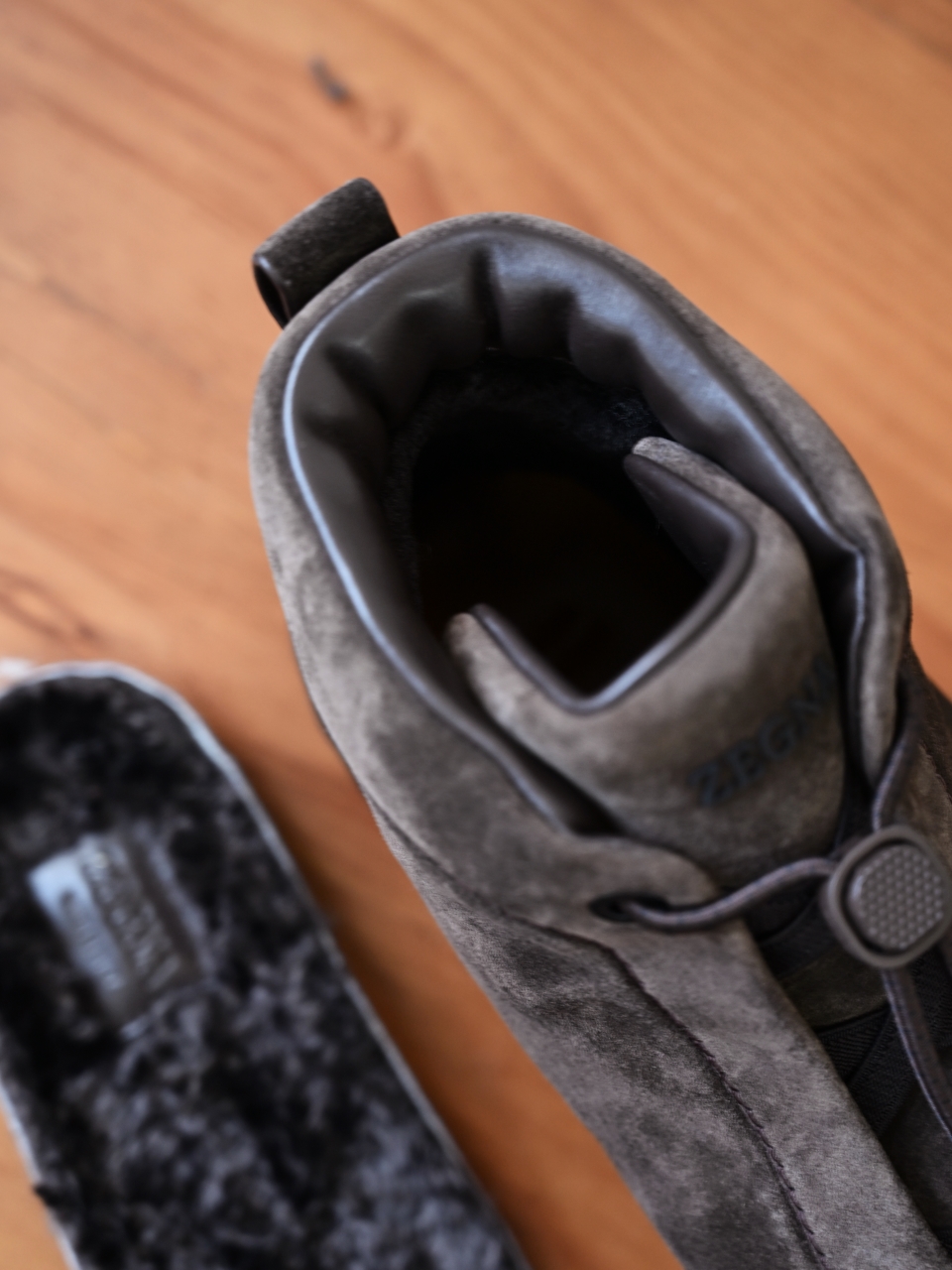 ZE2527-M-Zegna Men's Triple Stitch Suede Leather Sneakers-C0-Fleece-lined for winter-加绒高筒