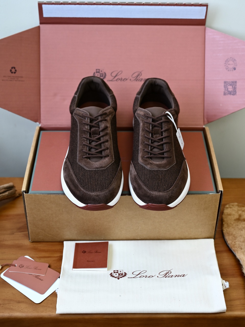 LP Loro Piana Week End Walk Low-top Comfortable and casual Men's Shoes-LP2643F-0