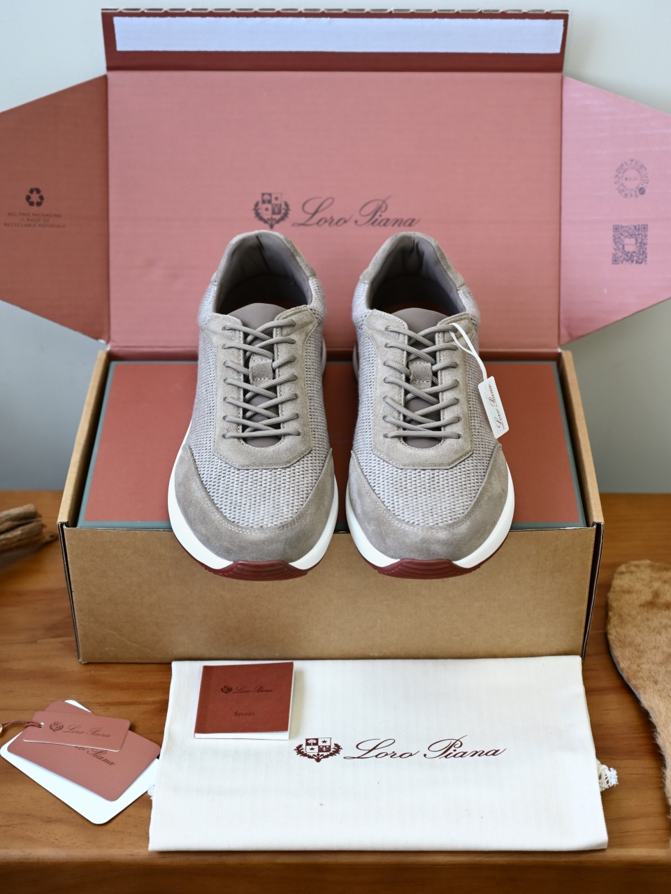 LP Loro Piana Week End Walk Low-top Comfortable and casual Men's Shoes-LP2643F-0