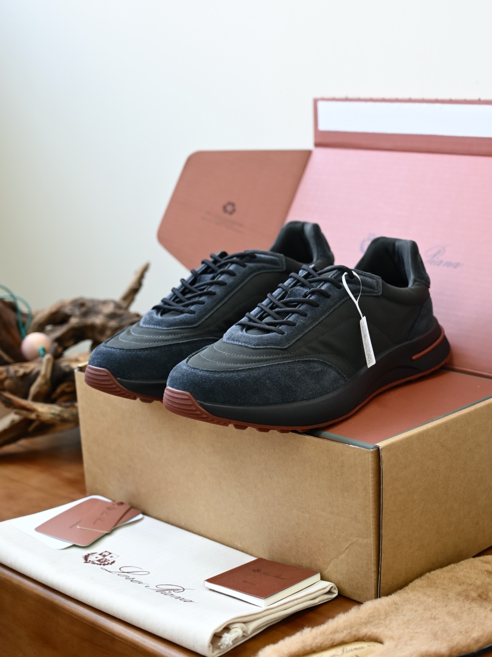 （Fleece insoles）LP Loro Piana Week End Walk Low-top Comfortable and casual Men's Shoes-LP2643-C0