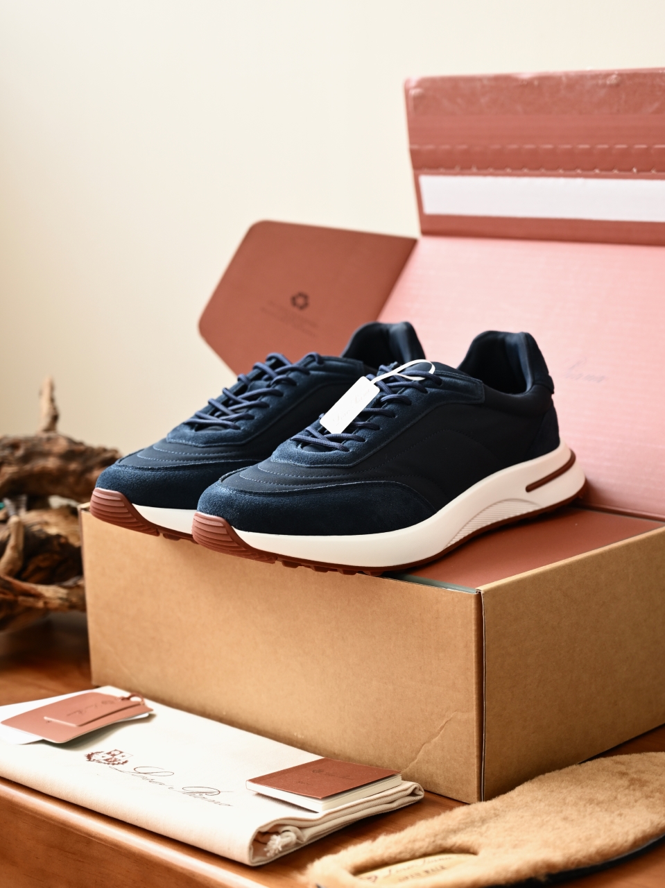 （Fleece insoles）LP Loro Piana Week End Walk Low-top Comfortable and casual Men's Shoes-LP2643-C0