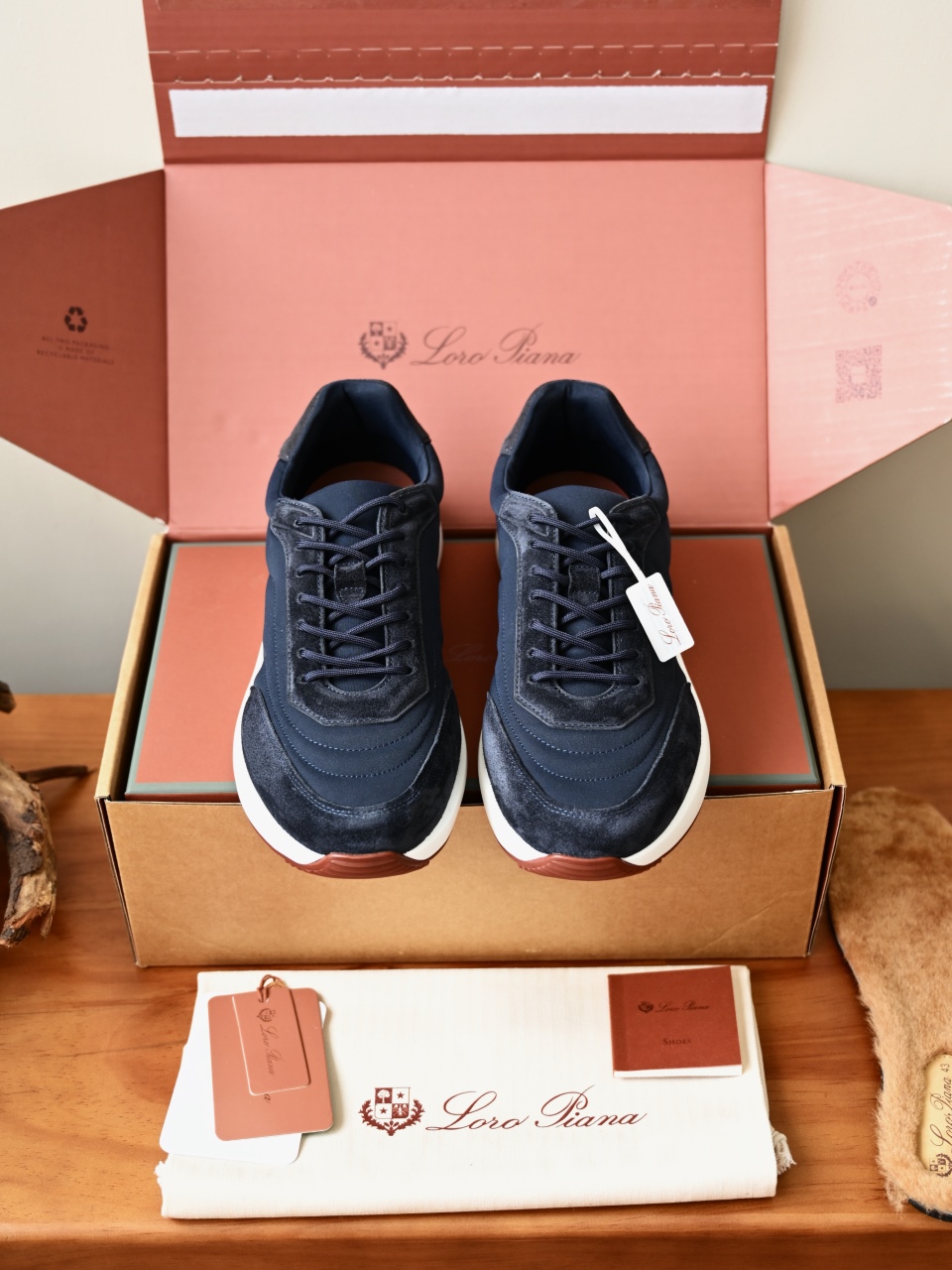 （Fleece insoles）LP Loro Piana Week End Walk Low-top Comfortable and casual Men's Shoes-LP2643-C0