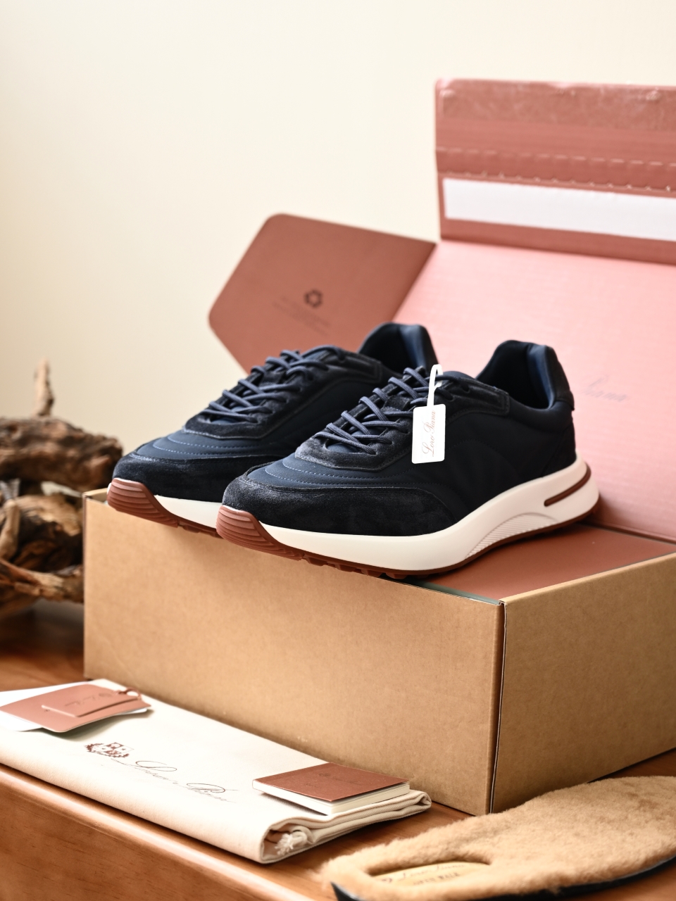 （Fleece insoles）LP Loro Piana Week End Walk Low-top Comfortable and casual Men's Shoes-LP2643-C0