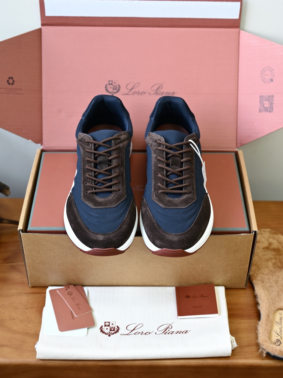 （Fleece insoles）LP Loro Piana Week End Walk Low-top Comfortable and casual Men's Shoes-LP2643-C0