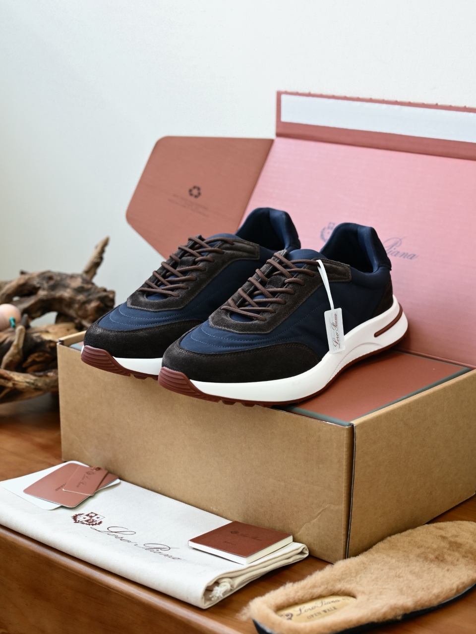 （Fleece insoles）LP Loro Piana Week End Walk Low-top Comfortable and casual Men's Shoes-LP2643-C0