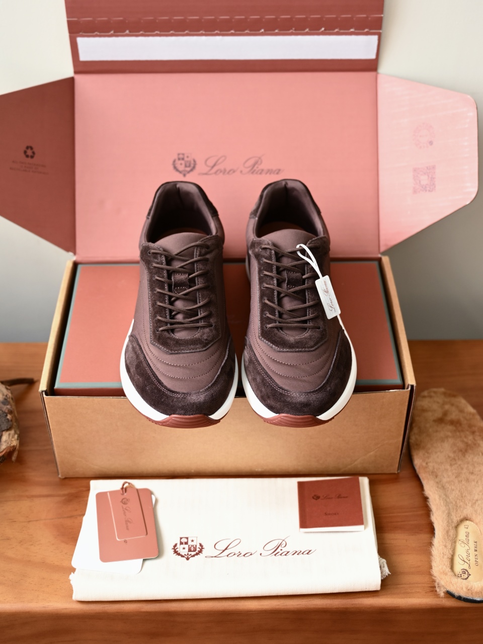 （Fleece insoles）LP Loro Piana Week End Walk Low-top Comfortable and casual Men's Shoes-LP2643-C0