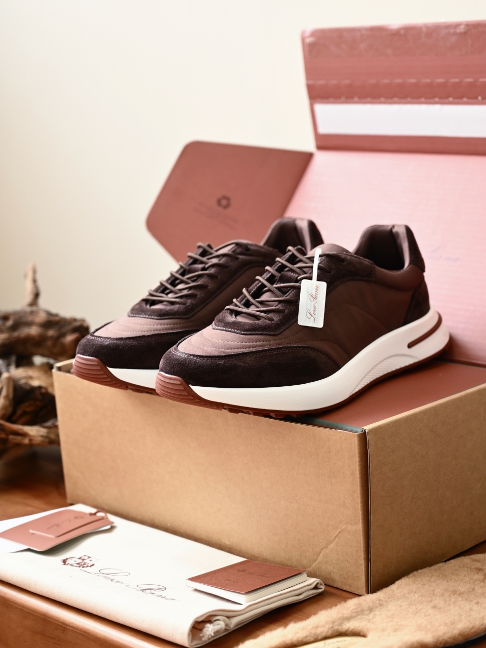 （Fleece insoles）LP Loro Piana Week End Walk Low-top Comfortable and casual Men's Shoes-LP2643-C0