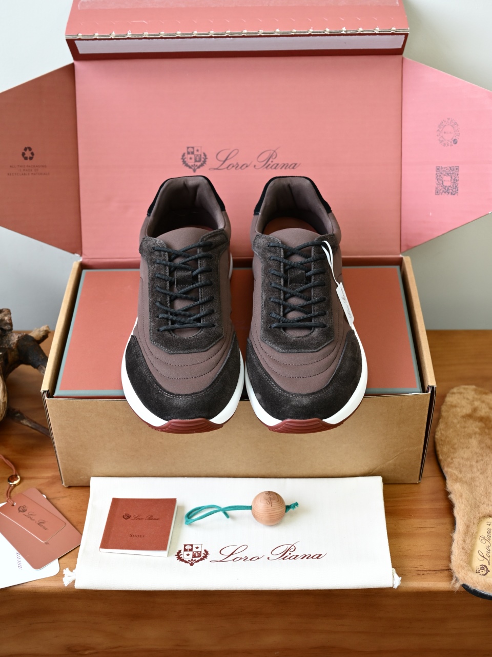 （Fleece insoles）LP Loro Piana Week End Walk Low-top Comfortable and casual Men's Shoes-LP2643-C0