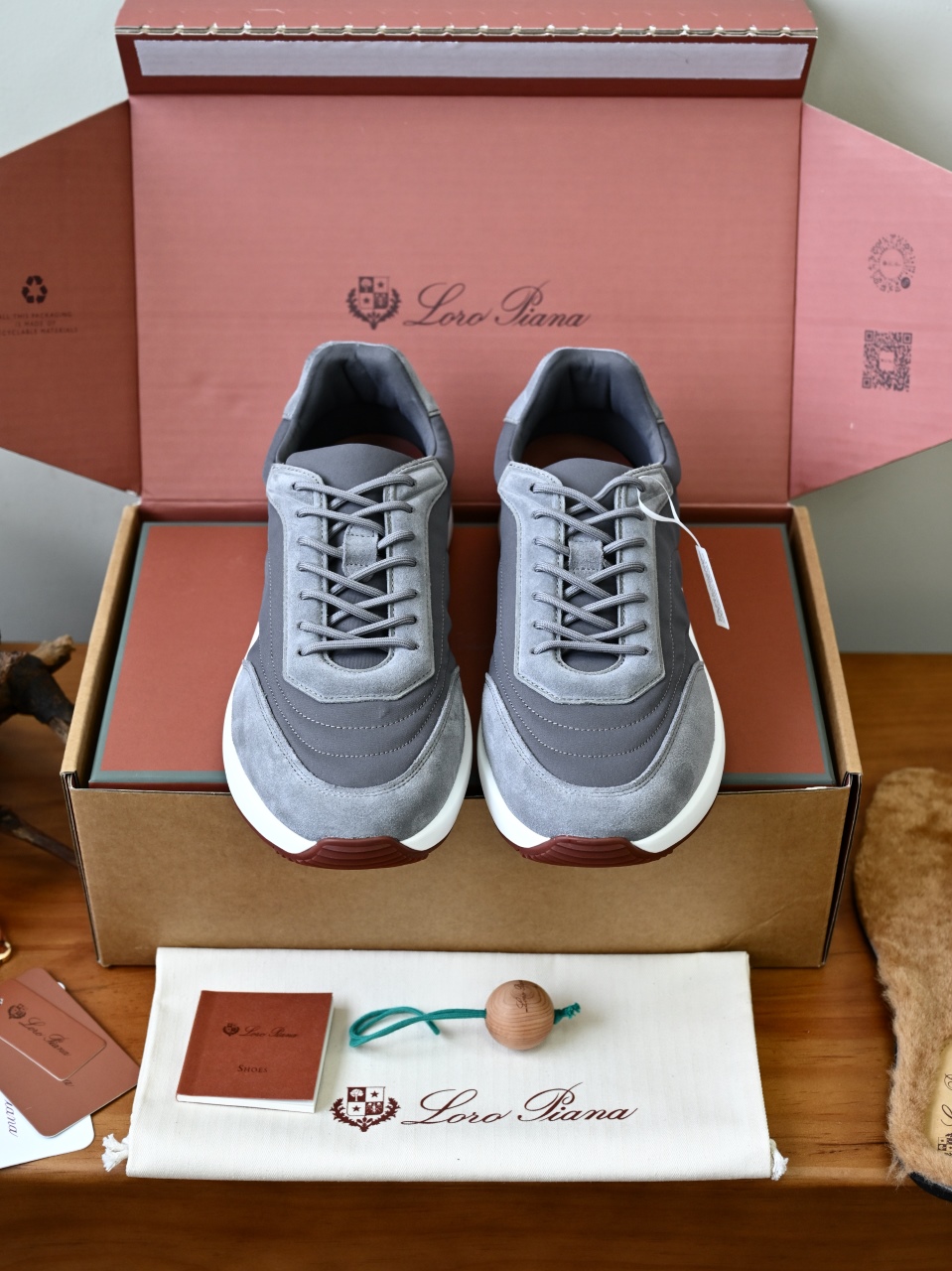 （Fleece insoles）LP Loro Piana Week End Walk Low-top Comfortable and casual Men's Shoes-LP2643-C0