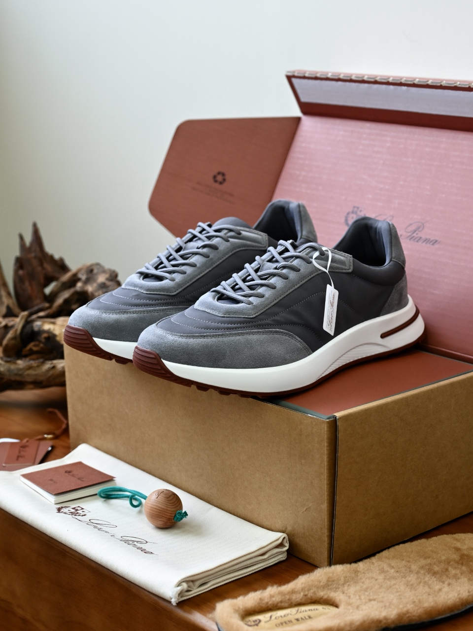 （Fleece insoles）LP Loro Piana Week End Walk Low-top Comfortable and casual Men's Shoes-LP2643-C0