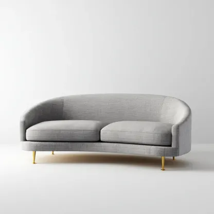 Divano due posti 180x85x75 cm - Grigio Chiaro - Design moderno-Dwellnestx