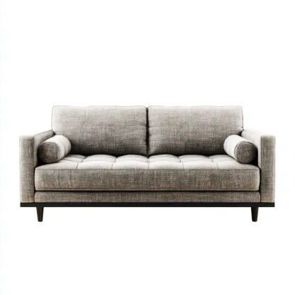 Divano due posti - Tessuto 160x85x75 cm - Grigio - Design moderno-Dwellnestx
