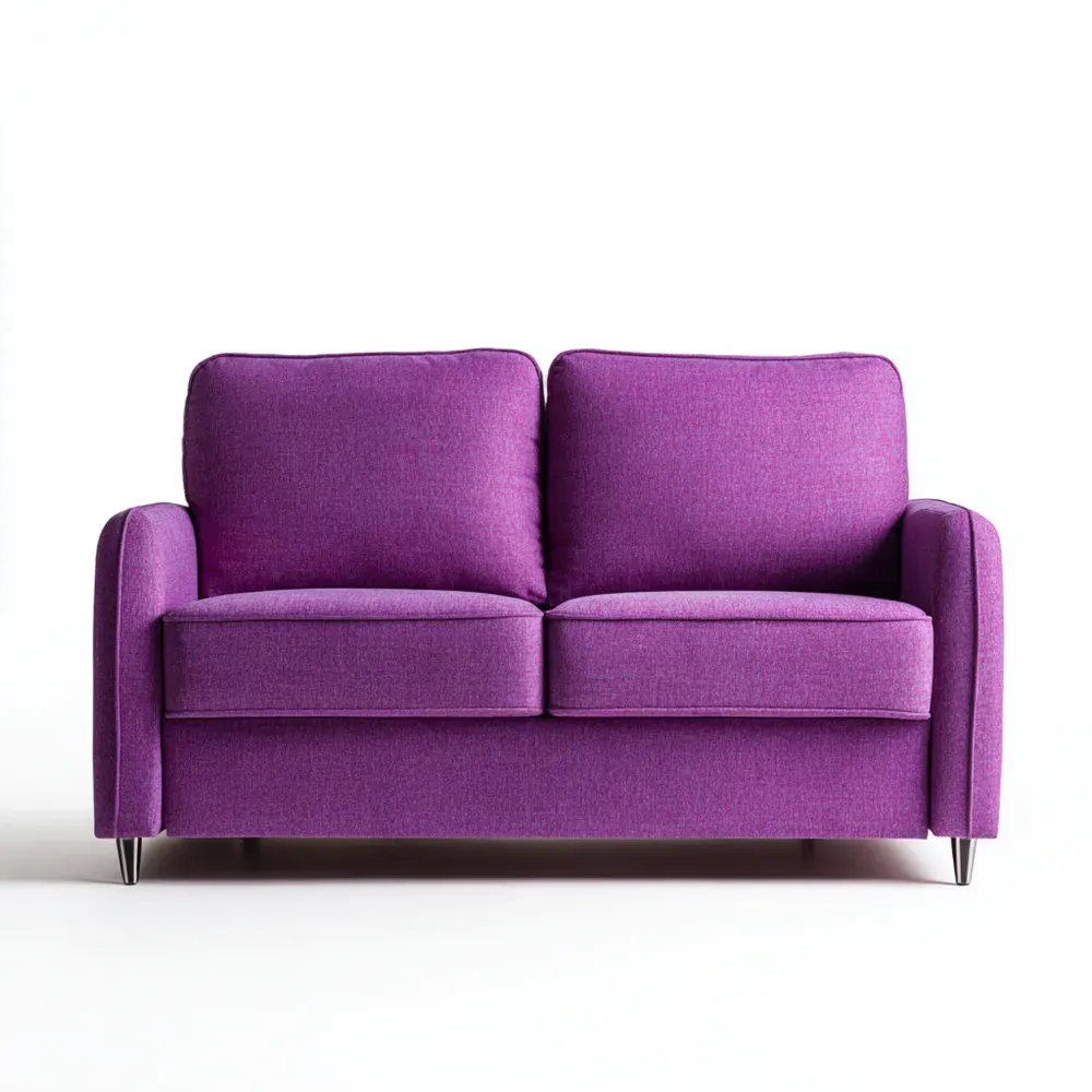 Divano due posti tessuto 150x85x90 cm - Viola - Design moderno-Dwelllinivo