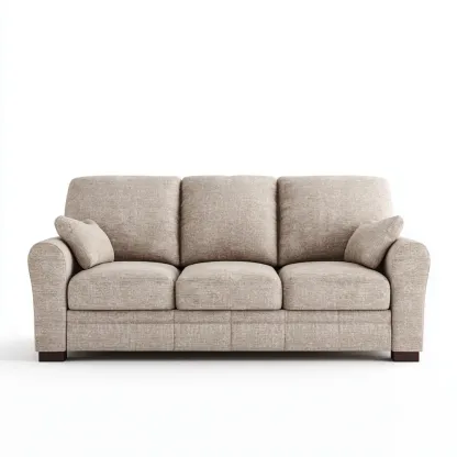 Divano a tre posti - Tessuto 210x90x85 cm - Beige - Design Classico-Dwelllinivo