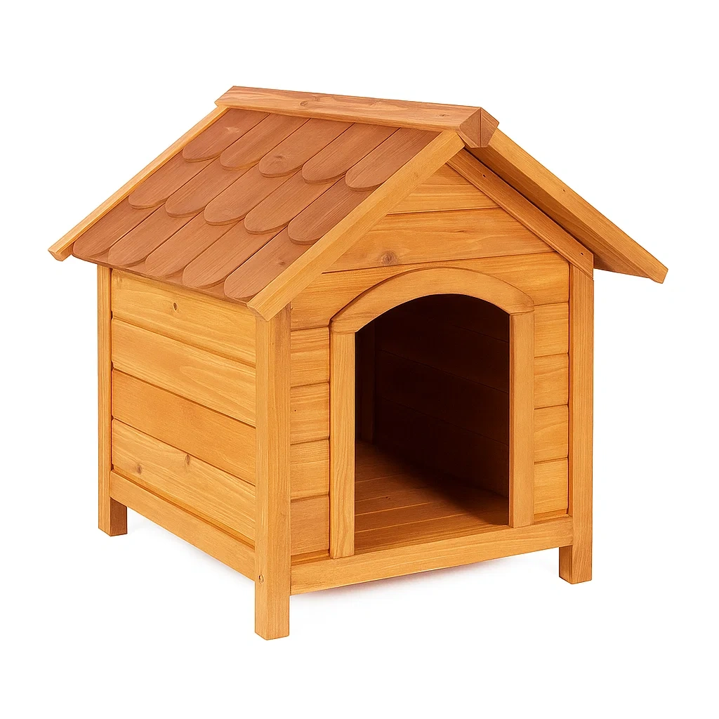 Cuccia per cani in Legno di Abete con Tetto Spiovente-dreamloomz