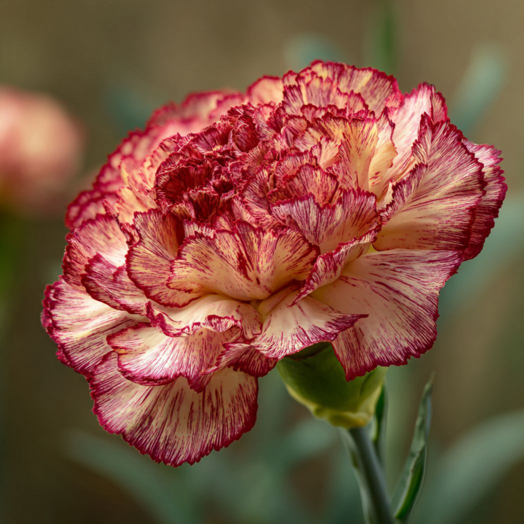 Carnation Seeds – Red-Edged Cream, Bicolor (100 Seeds)