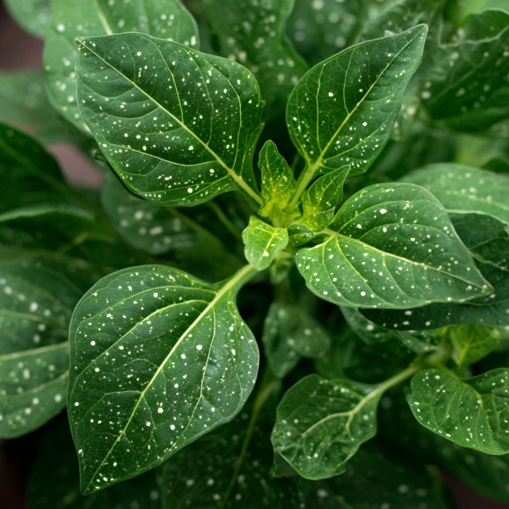 Variegated Ornamental Pepper Seeds (Capsicum annuum) — Speckled Leaves — 8000 Seeds
