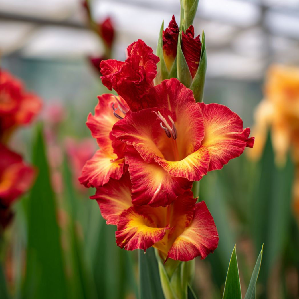Gladiolus Flower Seeds – Red/Yellow, 20 Seeds