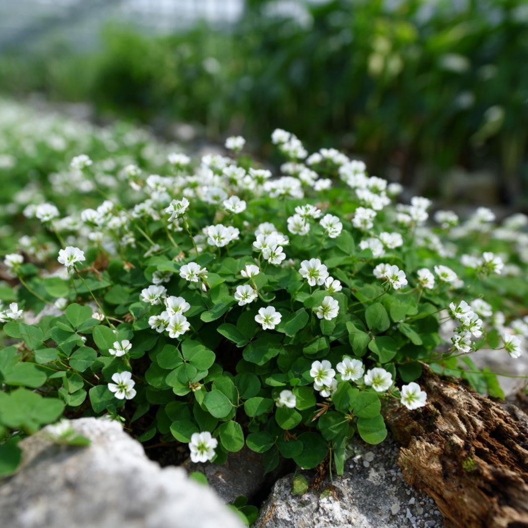 White Clover Seeds (Trifolium repens) – White – 1200 Seeds