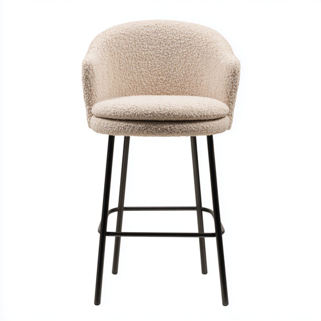 Tabouret de bar en tissu et méta-Artin Furniture