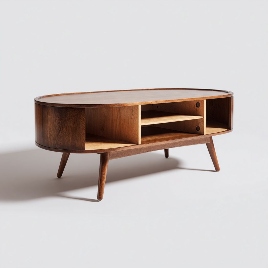 Meuble TV en bois avec étagères ouvertes-Pinnacle Furniture