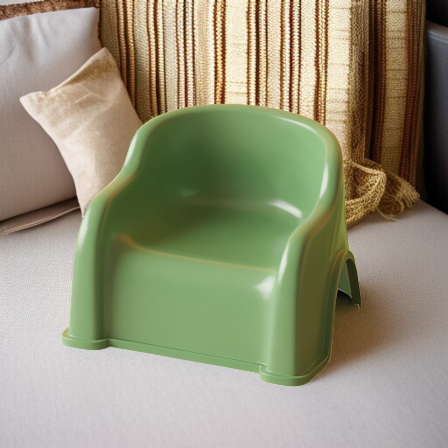 Children's plastic stool home baby back chair baby stool small chair bathroom anti-slip anti-fall be