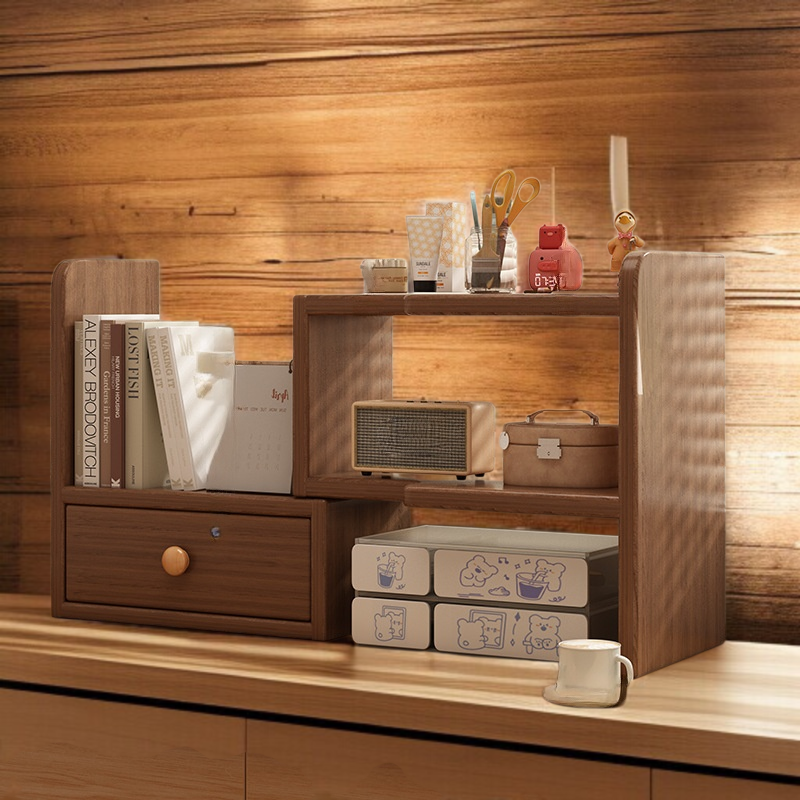 Bookshelf desktop storage rack workstation storage rack home table corner bookcase student dormitory