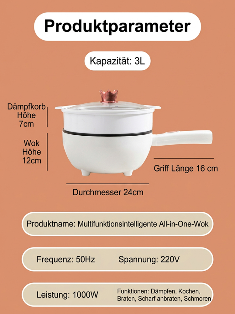 Multifunktionaler intelligenter Elektro-Wok