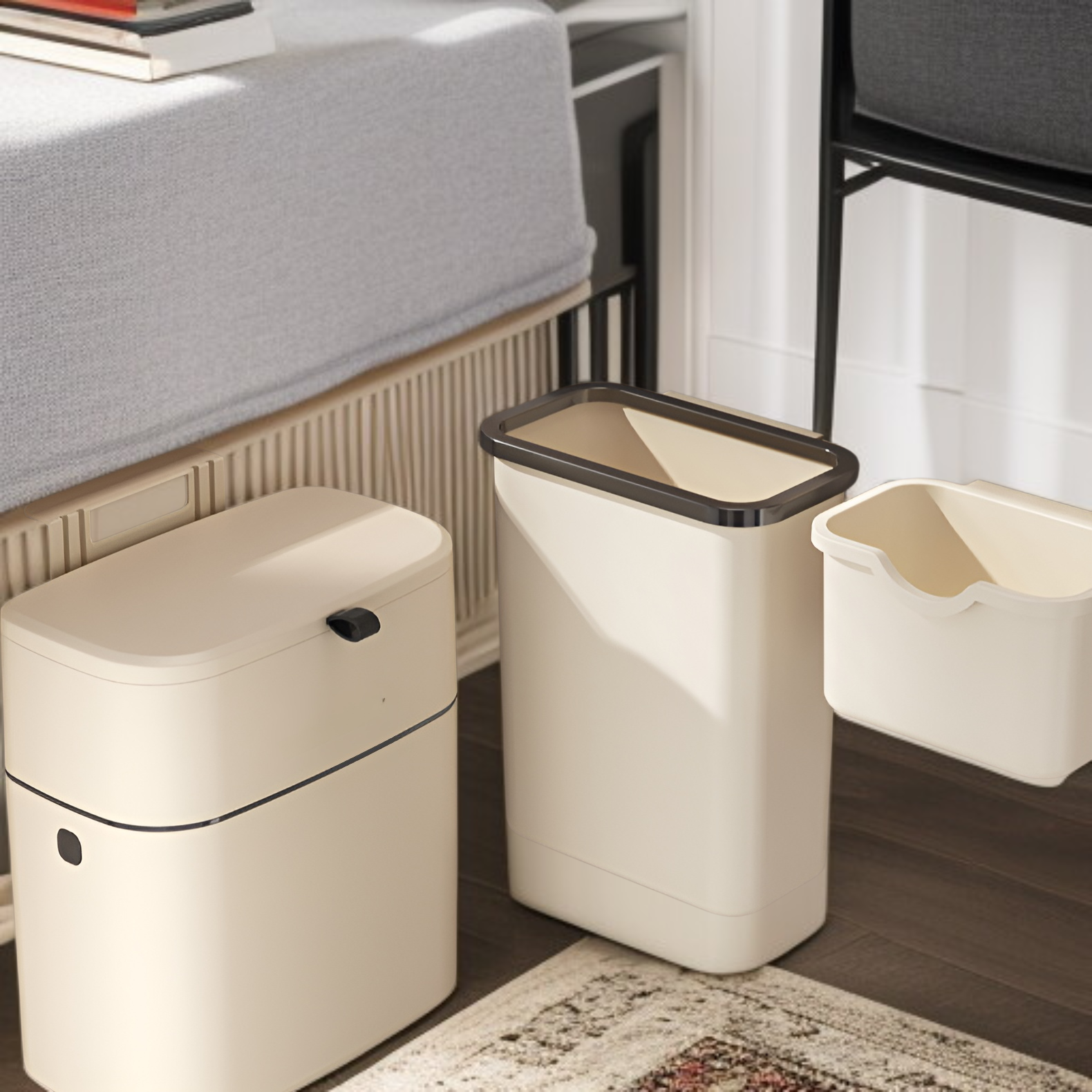 Kosz na śmieci na ścianę do biura