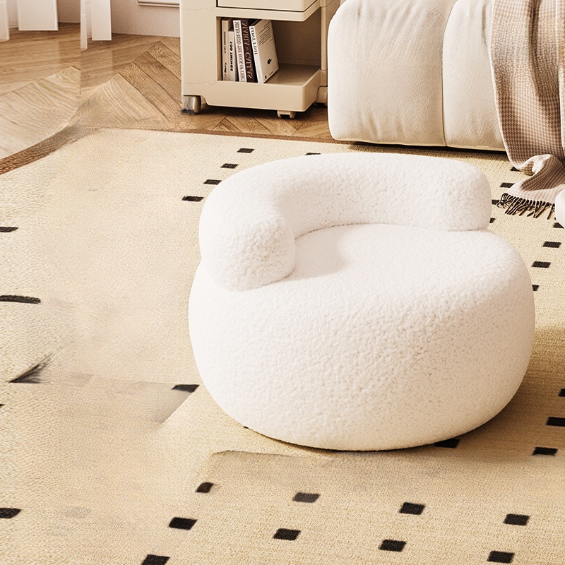 Domowy, wielofunkcyjny, niski, okrągły stołek do kanapy