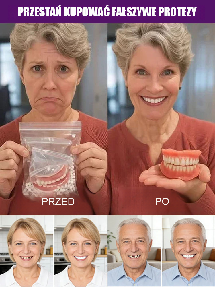 Polecany przez dentystów zestaw do czyszczenia i pielęgnacji protez