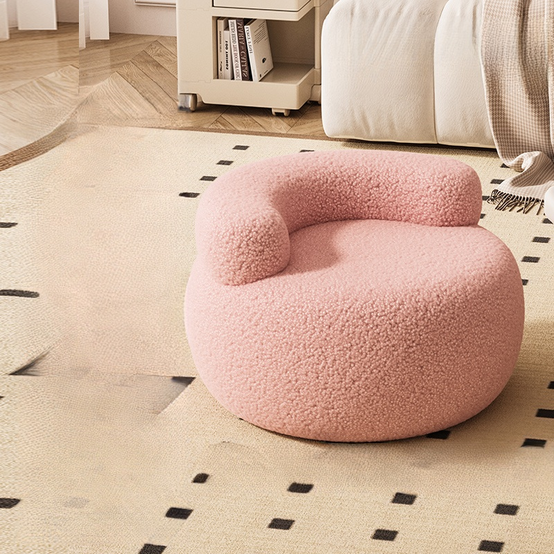 Domowy, wielofunkcyjny, niski, okrągły stołek do kanapy