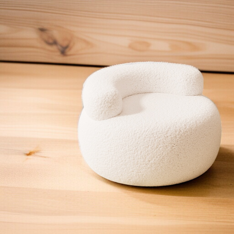 Domowy, wielofunkcyjny, niski, okrągły stołek do kanapy