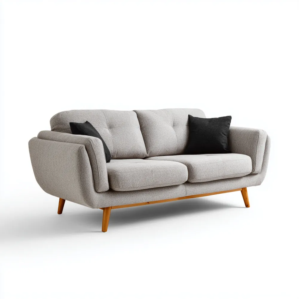 Canapé 2 places 150x85x75 cm - Beige - Design Contemporain