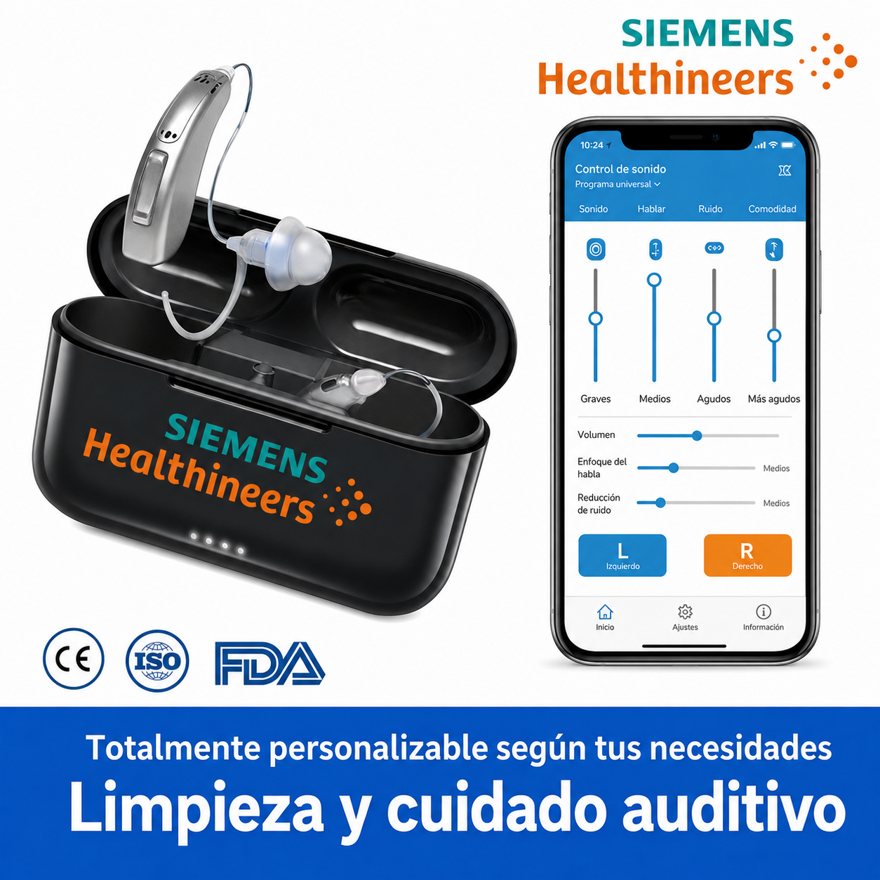 👂✨ Audífonos Siemens Clario Pro Invisibles • Recargables • Aprobados por la FDA ✅