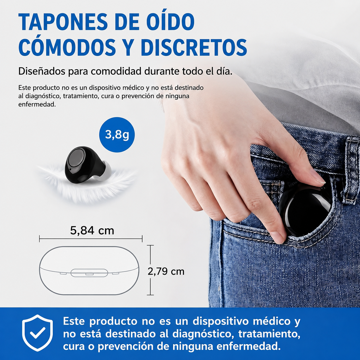 👂✨ SIEMENS JH-A39 Recargables • Aprobados por la FDA ✅ 🔋 Batería de larga duración + estuche de carga USB