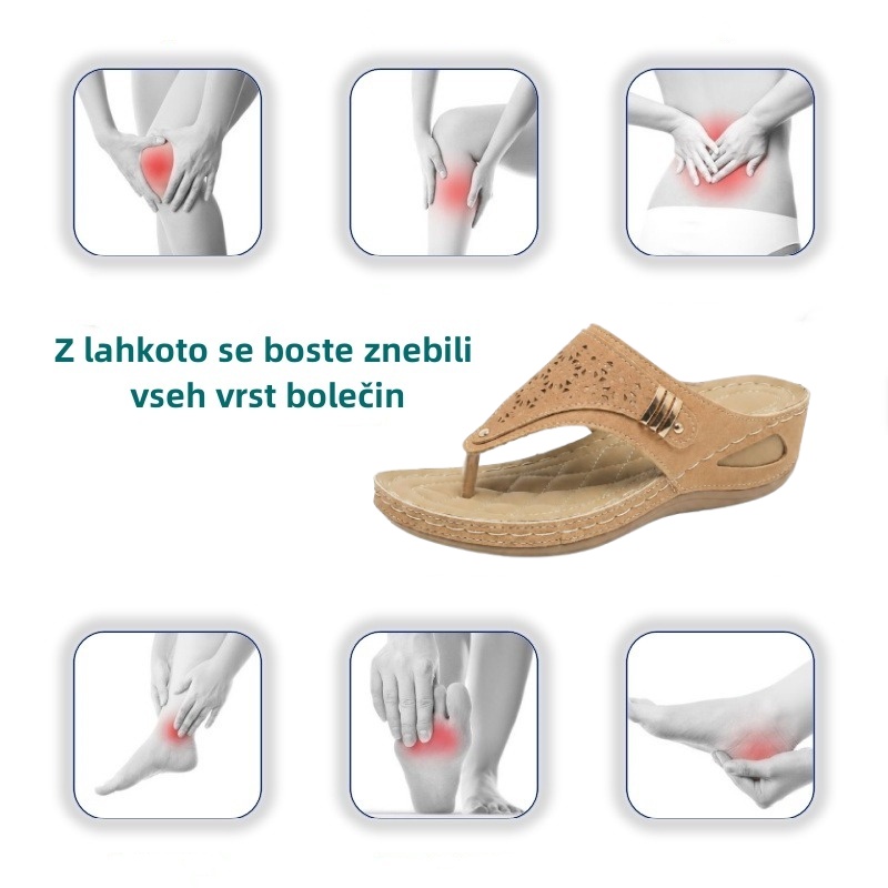 ⏰ Zadnji dan – 50 % POPUST! Ne zamudite! ✅️ Udobni sandali z oporo stopalnemu loku – ergonomsko oblikovani za lajšanje bolečin v stopalih.