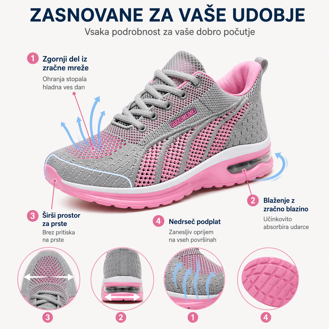 🔥 50 % POPUSTA še danes – Ne zamudite! ⏰ Ergonomsko oblikovani ortopedski čevlji – s podporo za stopalni lok 👞 Brez napora lajšajte bolečine v stopalih