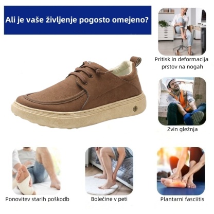 🎉 50 % POPUSTA danes – ponudba kmalu poteče! 🐂 Moški ortopedski čevlji: ročno izdelani iz pristnega avstralskega govejega usnja 👞 Podpora za stopalni lok – vodoodporni in nedrseči ✅ udobni za hojo