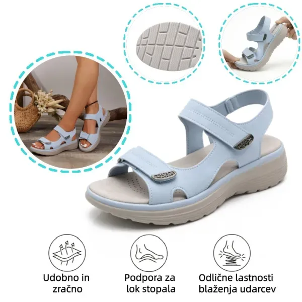 🔥50 % popust danes - ne zamudite priložnosti! Poletni ortopedski sandali, ergonomsko oblikovani ✅ Lajšajo bolečine v stopalih, nedrseči in zračni, nastavljivi Velcro ✅