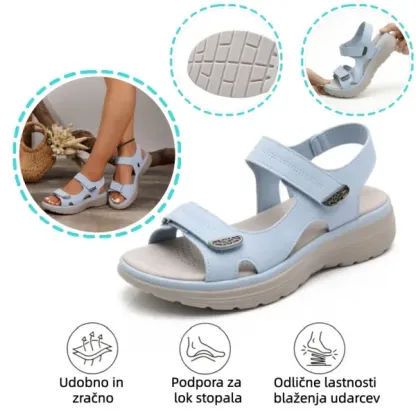 🔥50 % popust danes - ne zamudite priložnosti! Poletni ortopedski sandali, ergonomsko oblikovani ✅ Lajšajo bolečine v stopalih, nedrseči in zračni, nastavljivi Velcro ✅