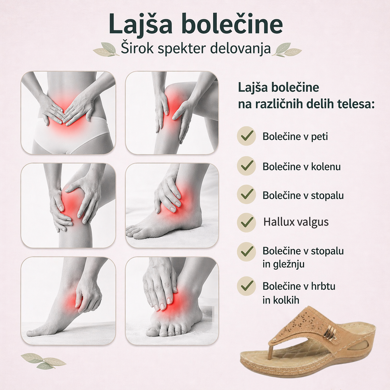 ⏰ Zadnji dan – 50 % POPUST! Ne zamudite! ✅️ Udobni sandali z oporo stopalnemu loku – ergonomsko oblikovani za lajšanje bolečin v stopalih.