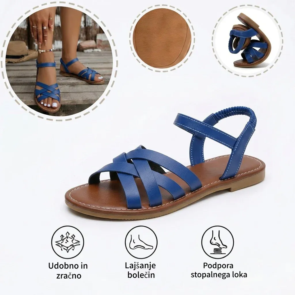 ⏰ Zadnji dan – 50 % POPUST! Ne zamudite! ✅️ Udobni sandali z oporo stopalnemu loku – ergonomsko oblikovani za lajšanje bolečin v stopalih.