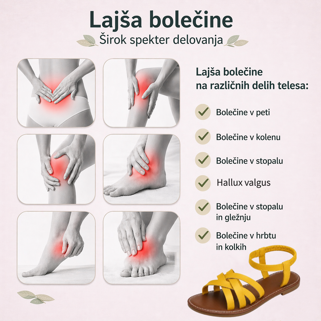 ⏰ Zadnji dan – 50 % POPUST! Ne zamudite! ✅️ Udobni sandali z oporo stopalnemu loku – ergonomsko oblikovani za lajšanje bolečin v stopalih.