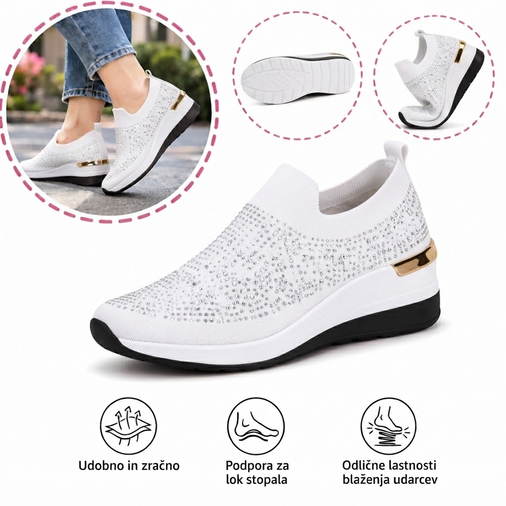 ⏰ Zadnji dan – 50 % popust! Ne zamudite! Ergonomsko oblikovani ortopedski čevlji z blaženjem udarcev. ✅ Zdravi ortopedski čevlji, zasnovani posebej za evropske ženske.
