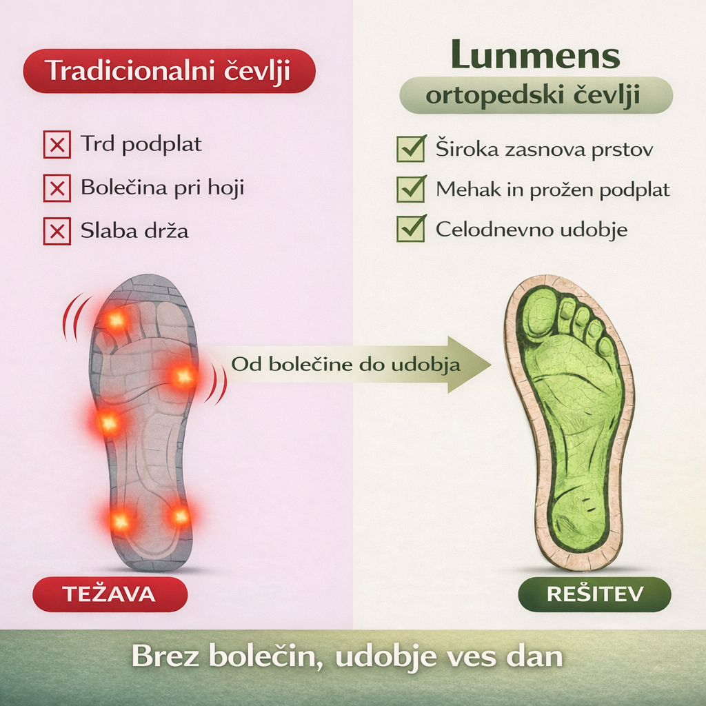 🐂 Moški ortopedski čevlji iz avstralske telečje kože 👞 Ročno šivani, vodoodporni in nedrseči ✅ Podpora za stopalni lok: udobna hoja ✅