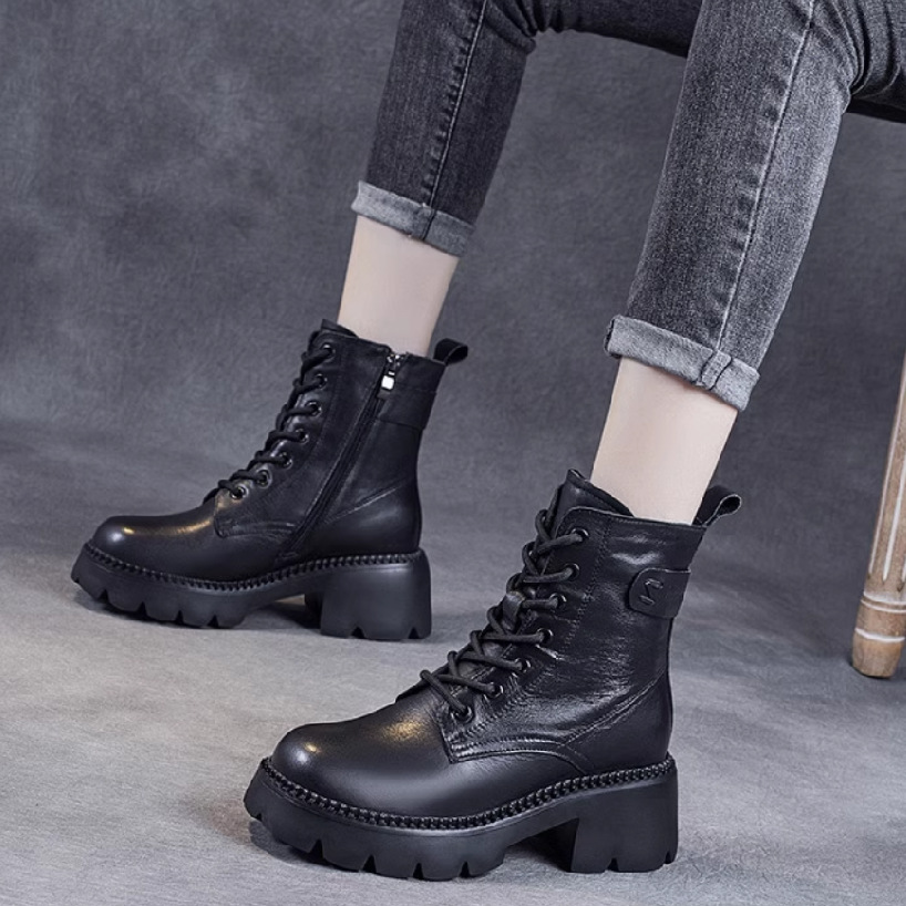 [🎁Halloween Special - danes 50% popust] Ergonomsko oblikovani ženski usnjeni škornji - preprečite večino bolezni stopal 👞Izbran material iz kravjega usnja