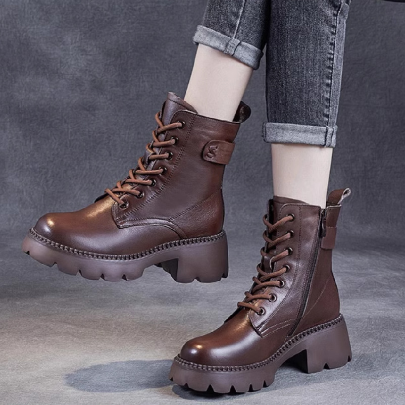 [🎁Halloween Special - danes 50% popust] Ergonomsko oblikovani ženski usnjeni škornji - preprečite večino bolezni stopal 👞Izbran material iz kravjega usnja