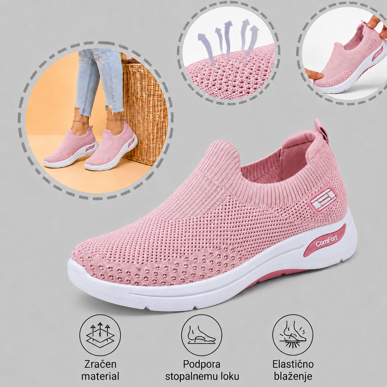 ⏰ Samo danes -50%! 👡 Udobni sandali z oporo za stopalni lok 🦶 Ergonomska zasnova za celodnevno udobje pri hoji ✅