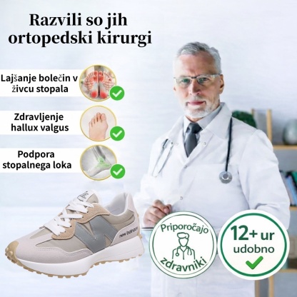 🔥50 % popust! ⏰Ergonomsko oblikovani luksuzni ortopedski čevlji za ženske✅ Mehki, udobni in z odlično oporo🦶 - Učinkovito lajšajo bolečine v stopalih